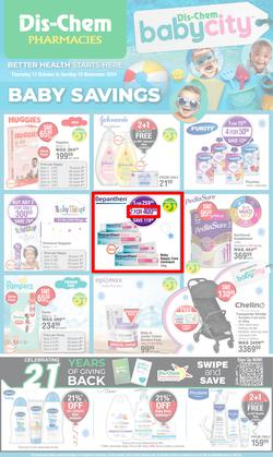 Dis-Chem : Baby Savings (17 October - 10 November 2024), page 1