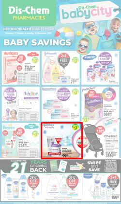 Dis-Chem : Baby Savings (17 October - 10 November 2024), page 1