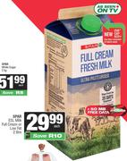 Spar ESL Milk Full Cream or Low Fat-2Ltr Each