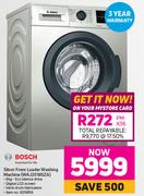 Bosch Silver Front Loader Washing Machine (WAJ2018SZA)