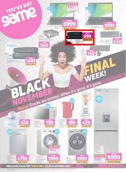 Game : Black Friday Final Week - Electronics & Appliances (24 November - 30 November 2021), page 1