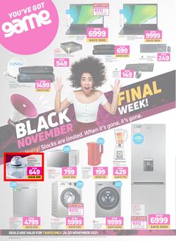 Game : Black Friday Final Week - Electronics & Appliances (24 November - 30 November 2021), page 1