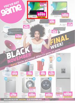 Game : Black Friday Final Week - Electronics & Appliances (24 November - 30 November 2021), page 1