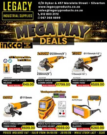 Legacy Industrial Supplies : Mega May (04 May - 30 May 2026)
