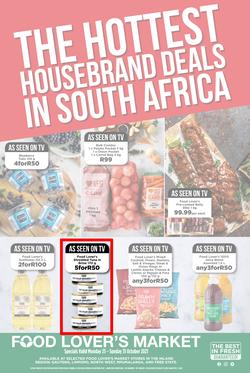 Food Lover's Market Inland : The Hottest Housebrand Deals In South Africa (25 October - 31 October 2021), page 1