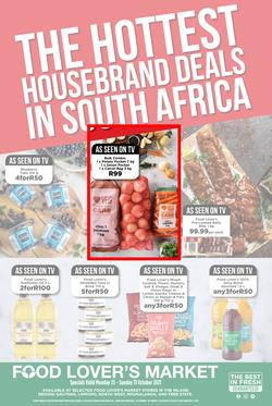 Food Lover's Market Inland : The Hottest Housebrand Deals In South Africa (25 October - 31 October 2021), page 1