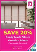 Ready Made 50mm Venetian Blinds