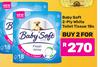 Baby Soft 2 Ply White Toilet Tissue-For 2 x 18s