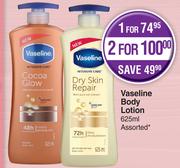 Vaseline Body Lotion Assorted-625ml
