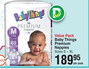 Baby Thinks Value Pack Premium Nappies (Sizes S-XL)-Per Pack