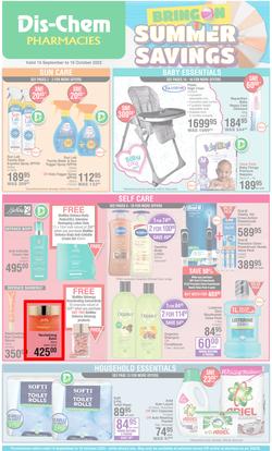 Dis-Chem : Bring On Summer Savings (15 September - 16 October 2022), page 1