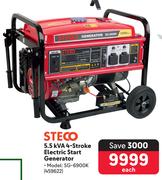 Steco 5.5 KVA 4 Stroke Electric Start Generator SG-6900K