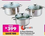 Tissolli 6-Piece Stainless Steel Cookware Set 850029064-Per Set