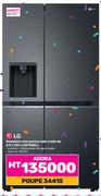 LG Geladeira com portas lado a lado de 611L GC-L257SQSL