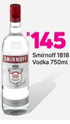 Smirnoff 1818 Vodka 750ml