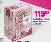 Brutal Fruit Ruby Apple Spritzer-6 x 620ml