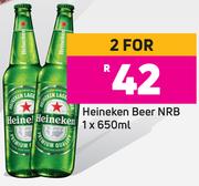 Heineken Beer NRB 1 x 650ml-For 2