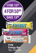 PVM Energy Bar Assorted-For 4 x 45g