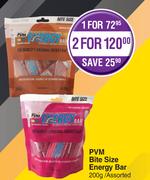 PVM Bite Size Energy Bar Assorted-For 2 x 200g