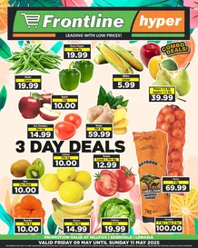 Frontline Hyper : 3 Day Fruit & Veg Deals (08 May - 11 May 2025 While Stocks Last)
