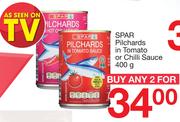 Spar Pilchards In Tomato Or Chilli Sauce-For Any 2 x 400g