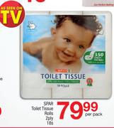 Spar Toilet Tissue Rolls 2Ply-18's Per Pack