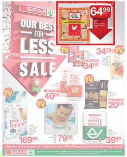 SPAR EASTERN CAPE : Our Best For Less (22 June - 4 July 2021) Valid In Acres, Algoa Park, Aspen, Burgersdorp, Cambridge, Cradock, Crossways, Dagbreek, Fig Tree, Lighthouse, Seaview, Sherwood, page 1
