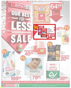 SPAR EASTERN CAPE : Our Best For Less (22 June - 4 July 2021) Valid In Acres, Algoa Park, Aspen, Burgersdorp, Cambridge, Cradock, Crossways, Dagbreek, Fig Tree, Lighthouse, Seaview, Sherwood, page 1