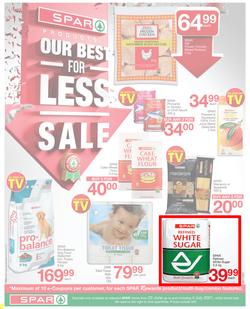 SPAR EASTERN CAPE : Our Best For Less (22 June - 4 July 2021) Valid In Acres, Algoa Park, Aspen, Burgersdorp, Cambridge, Cradock, Crossways, Dagbreek, Fig Tree, Lighthouse, Seaview, Sherwood, page 1
