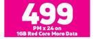 2 x Samsung Galaxy A32 4G Smartphone-On 1GB Red Core More Data + On Promo 65
