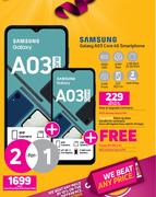 2 x Samsung Galaxy A03 Core 4G Smartphone-On Red Flexi 125 + On Promo 65