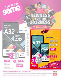 Game Cellular : Newness For The 2022Ness (8 February - 7 March 2022), page 1