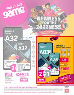 Game Cellular : Newness For The 2022Ness (8 February - 7 March 2022), page 1