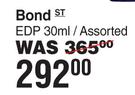 Yardley Bond ST  EDP Assorted-30ml