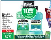 Listerine Mouthwash-500ml Each