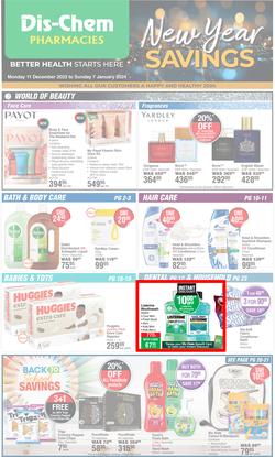 Dis-Chem : New Year Savings (11 December - 07 January 2024), page 1