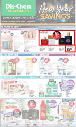 Dis-Chem : New Year Savings (11 December - 07 January 2024), page 1