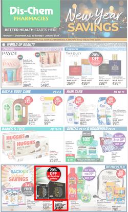 Dis-Chem : New Year Savings (11 December - 07 January 2024), page 1