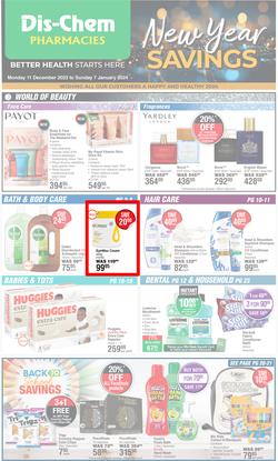 Dis-Chem : New Year Savings (11 December - 07 January 2024), page 1