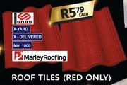 Roof Tiles (Red Only)-Each