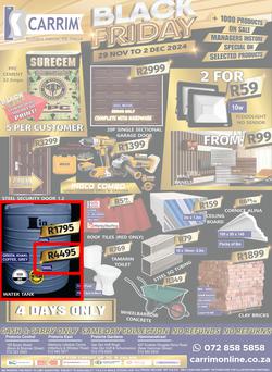 K Carrim Builders Mecca : Black Friday (29 November - 02 December 2024), page 1