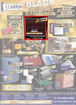 K Carrim Builders Mecca : Black Friday (29 November - 02 December 2024), page 1