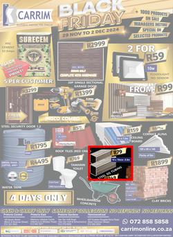 K Carrim Builders Mecca : Black Friday (29 November - 02 December 2024), page 1