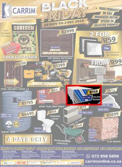 K Carrim Builders Mecca : Black Friday (29 November - 02 December 2024), page 1
