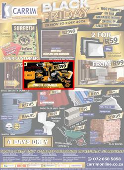 K Carrim Builders Mecca : Black Friday (29 November - 02 December 2024), page 1