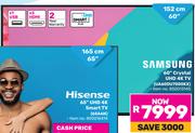 Samsung 60" Crystal UHD 4K TV UA60DU7000KX