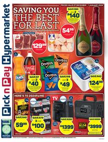 Pick n Pay Hypermarket Western Cape : Specials (27 December - 01 January 2024)