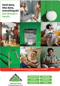 Leroy Merlin : Paint Done, Tiles Done, Everything Did This Women's Month (01 August - 31 August 2026)