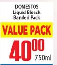 Domestos Liquid Bleach Banded Pack-750ml
