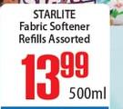 Starlite Fabric Softener Refills Assorted-500ml